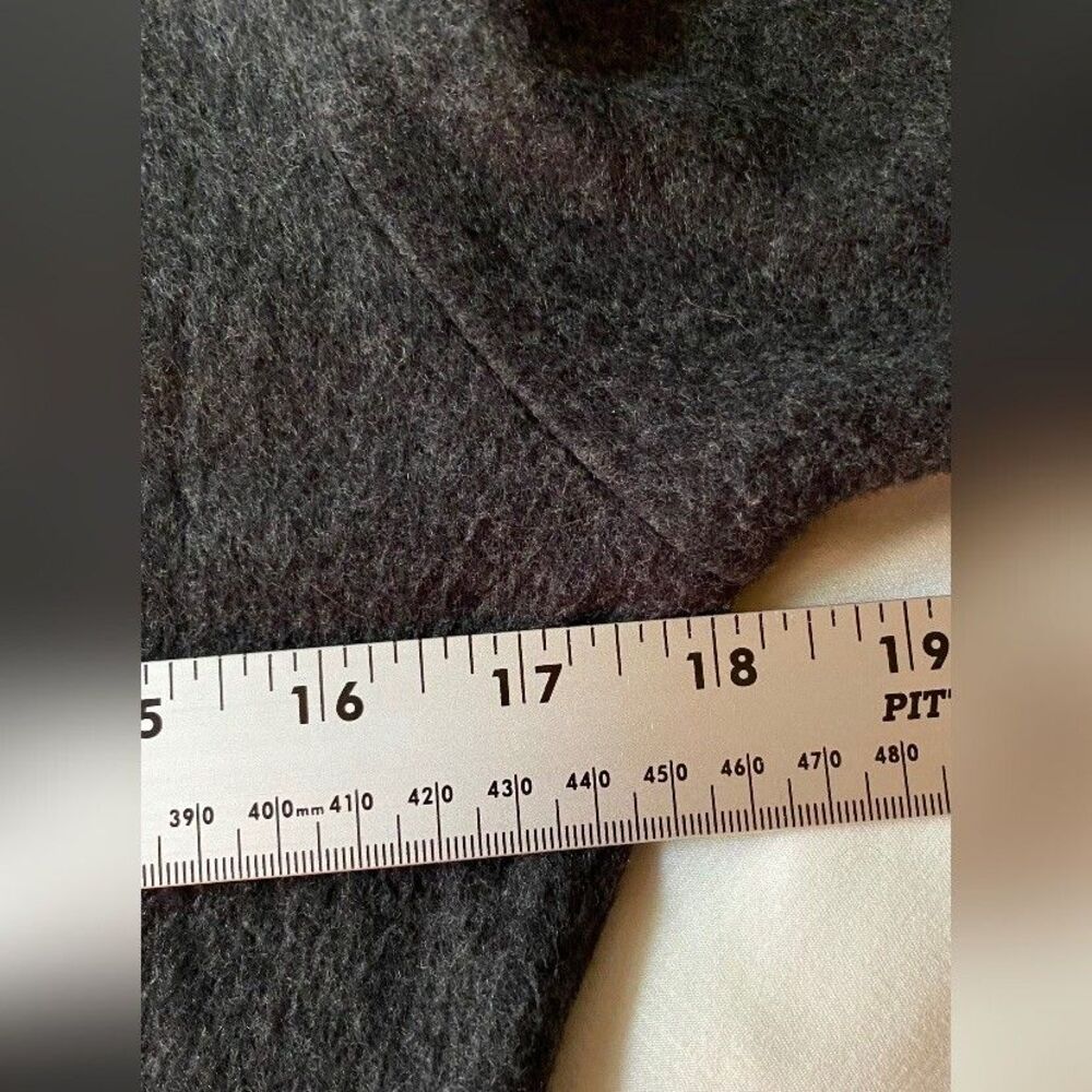 Basix Dress Women’s Medium Gray Fleece Maxi Goth - Picture 3 of 4